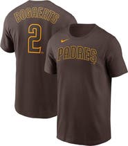 Nike Men's Nike Xander Bogaerts Brown San Diego Padres Name & Number T-Shirt