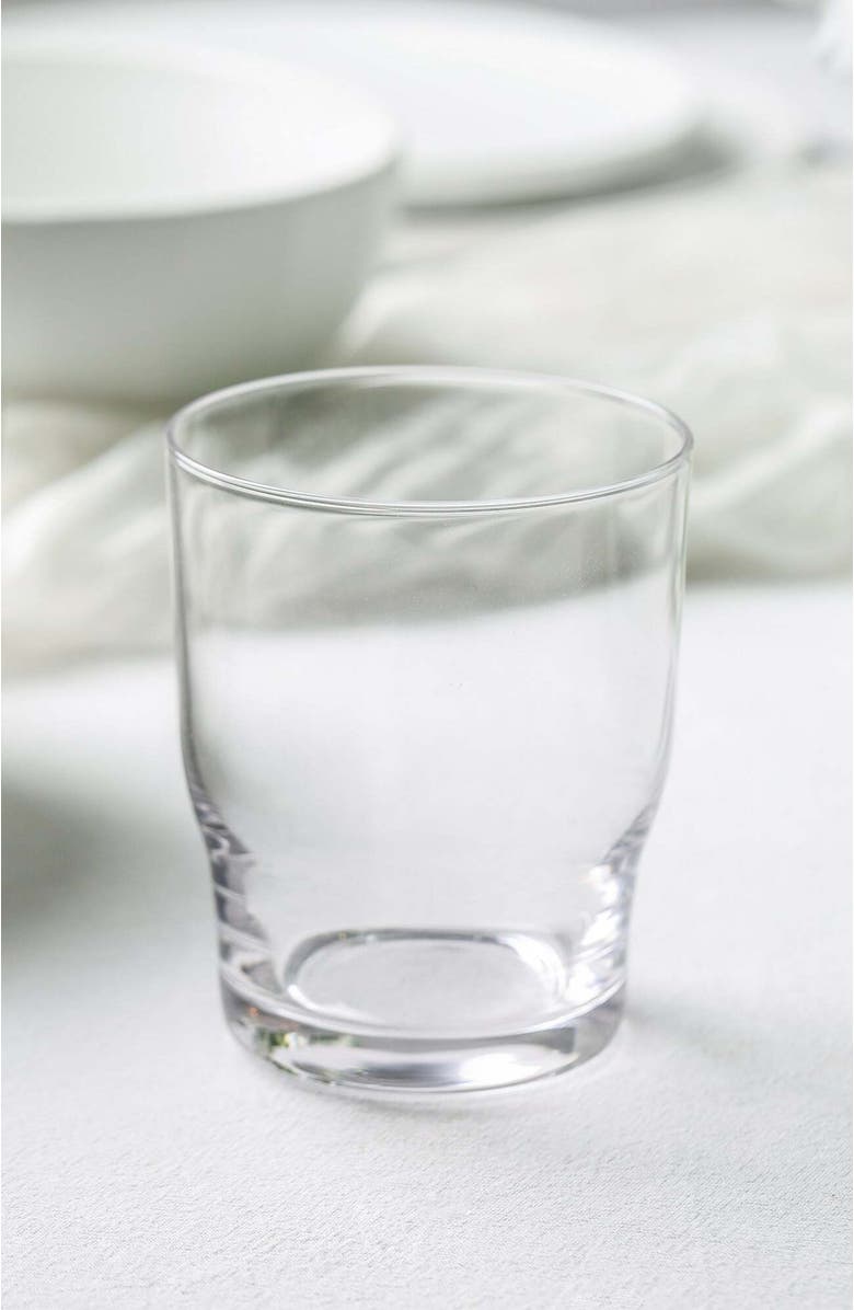 Stone Lain Rio Stoneware 16-Piece Dinnerware Set with Glasses, Alternate, color, Beige