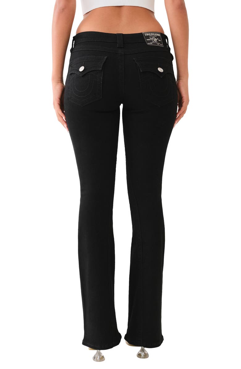 True Religion Joey Flap Pocket Flare Leg Jeans, Alternate, color, 2Sb Black Rinse