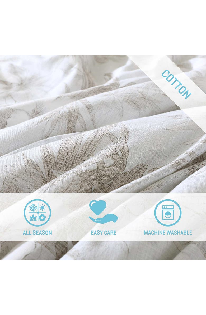 Tommy Bahama Beachway Blooms Duvet Cover & Sham Set, Alternate, color, Grey