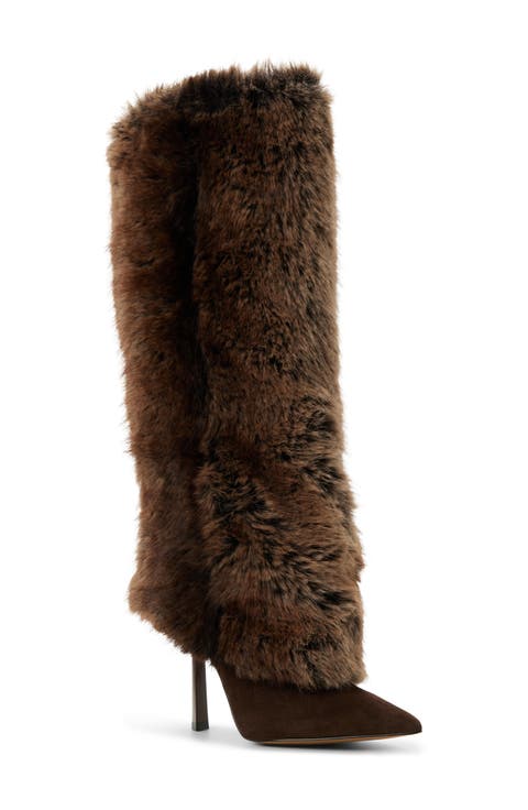 Lennore Faux Fur Knee High Boot