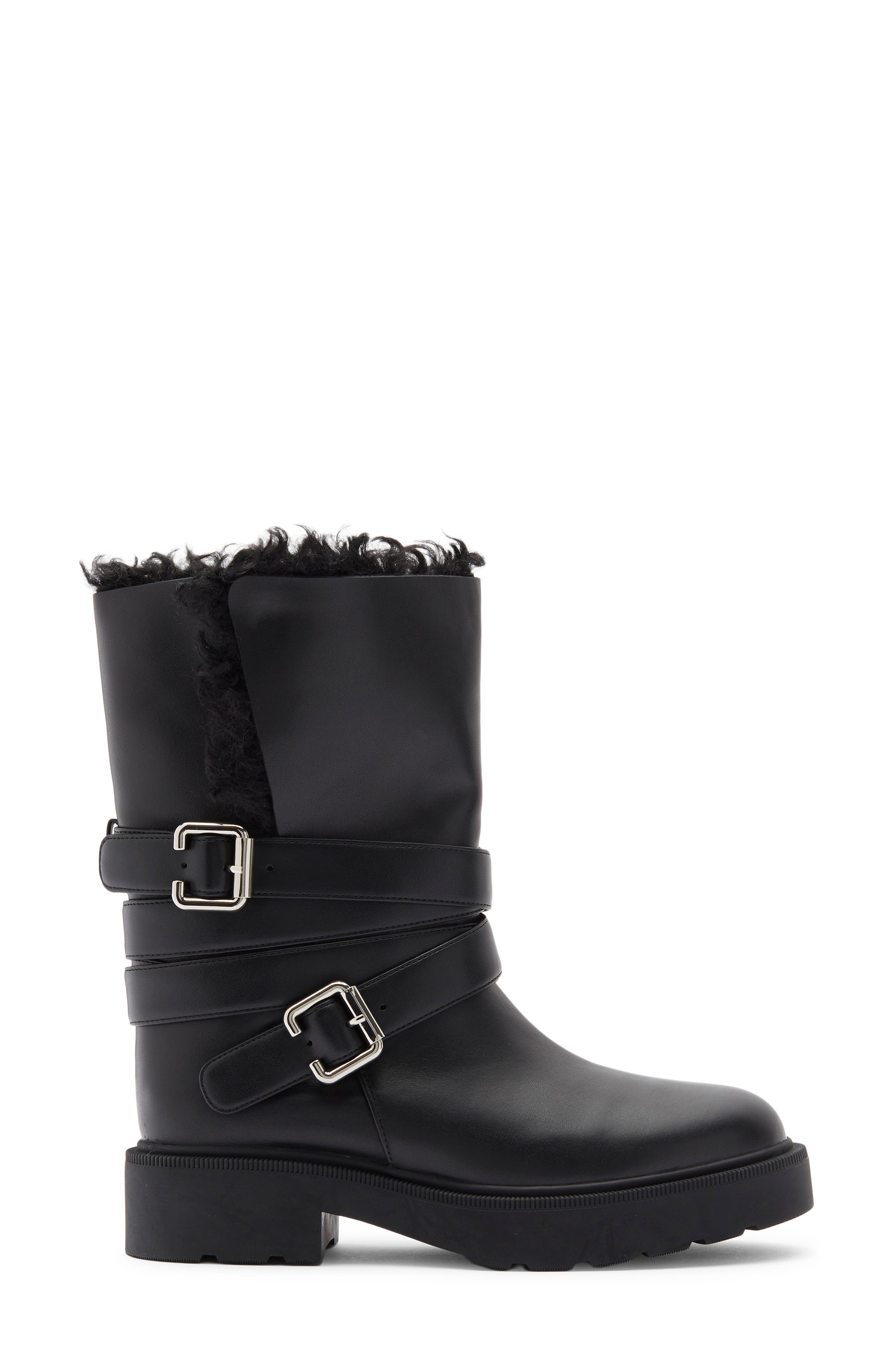 Jeffrey Campbell Bundled Biker Boot, Alternate, color, Black Combo