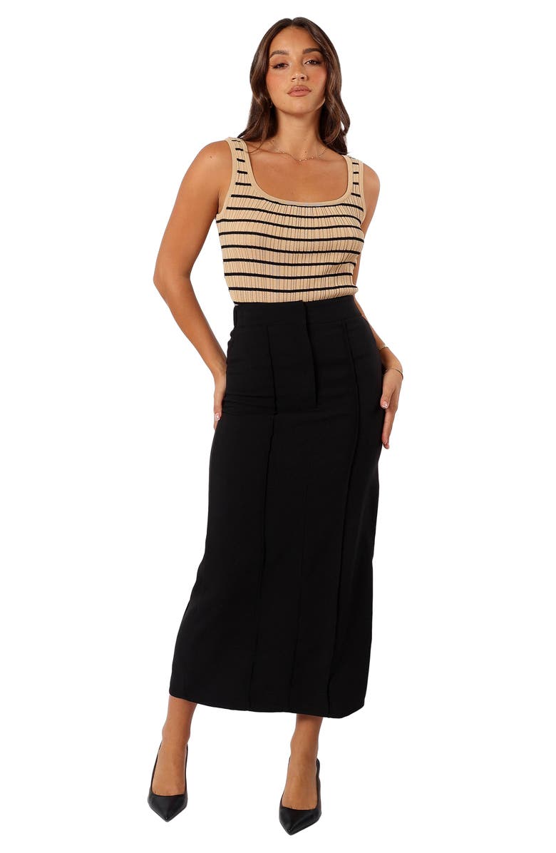 Petal 
Pup Wynona Pintuck Maxi Skirt, Alternate, color, Black