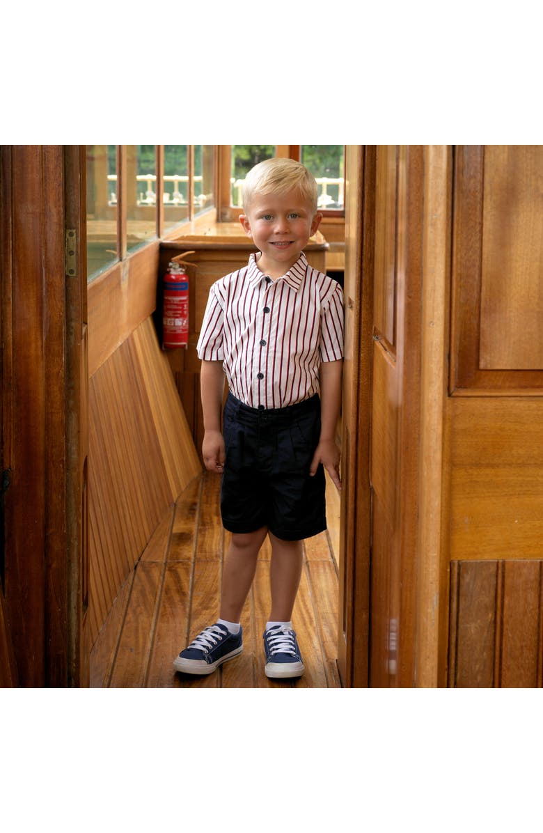 Rachel Riley Stripe Shirt, Alternate, color, Ivory