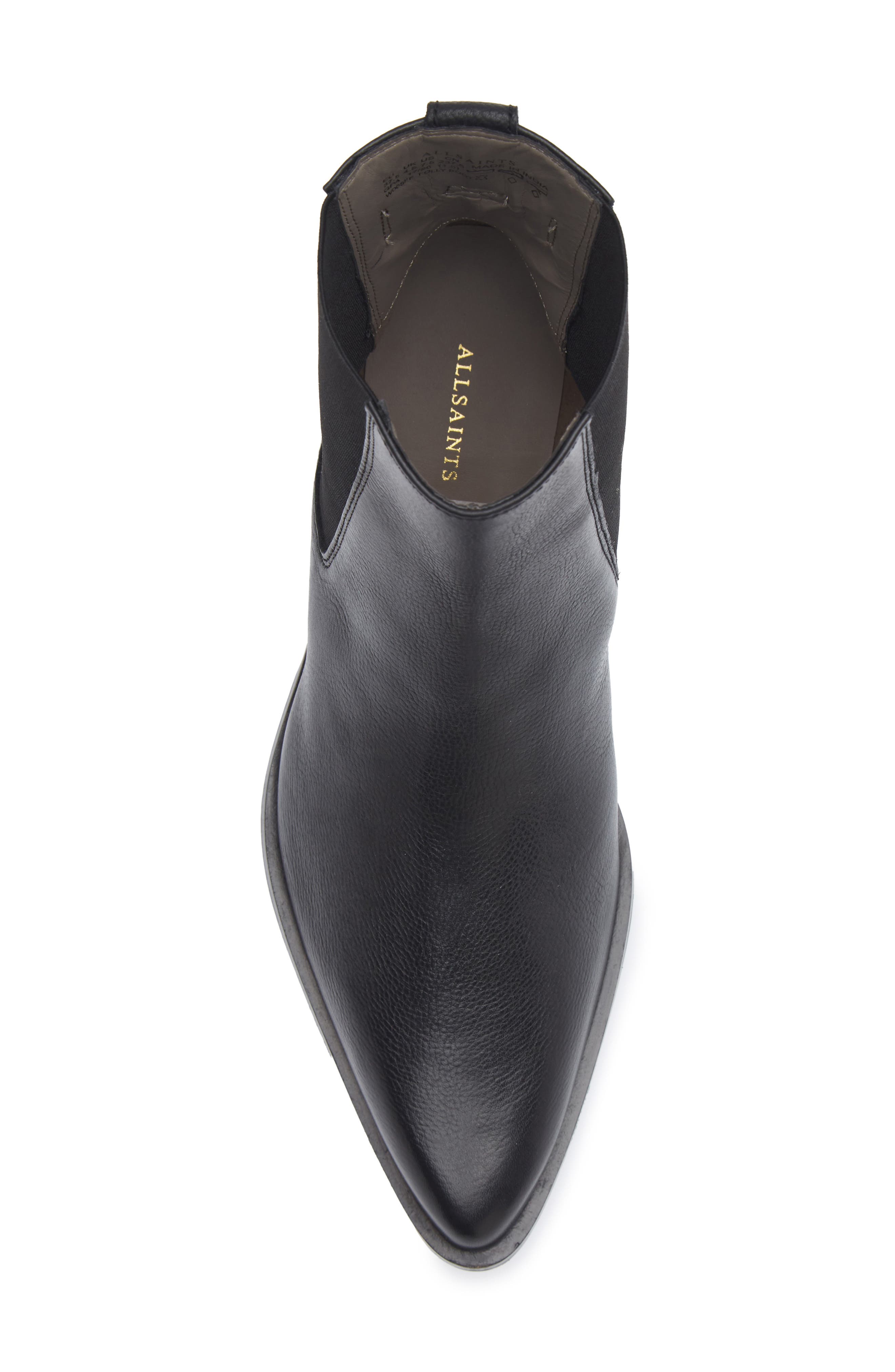 Folly Pointed Toe Bootie, Alternate, color, BLACK