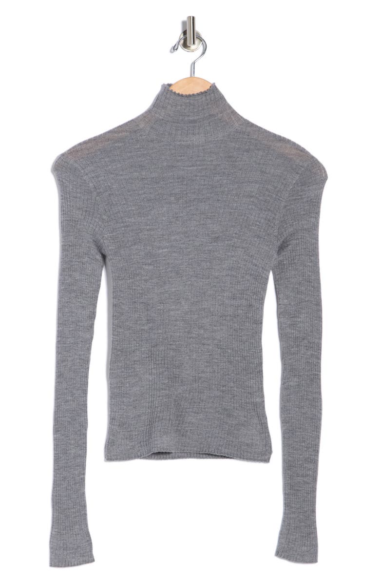 BUCK MASON Featherweight Wool Blend Sweater, Alternate, color, Heather Grey