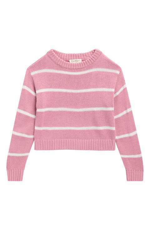 Kids' Stripe Crewneck Sweater