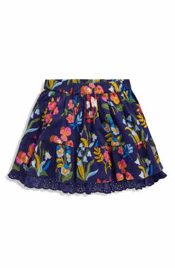 Kids' Floral Cotton Pull-On Skirt