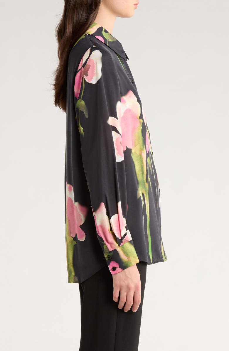 Stine Goya Melting Flowers Print Button Front Shirt, Alternate, color, Melting Flowers