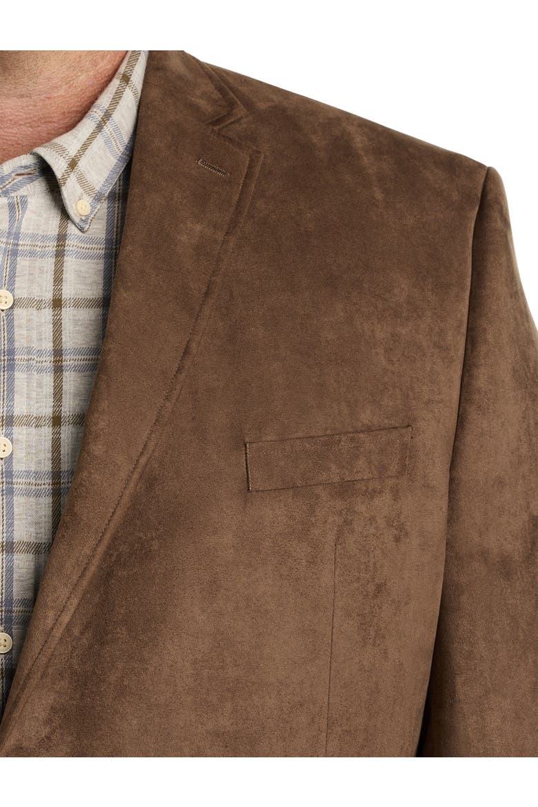 Big & Tall Faux-Suede Sport Coat, Alternate, color, CAMEL