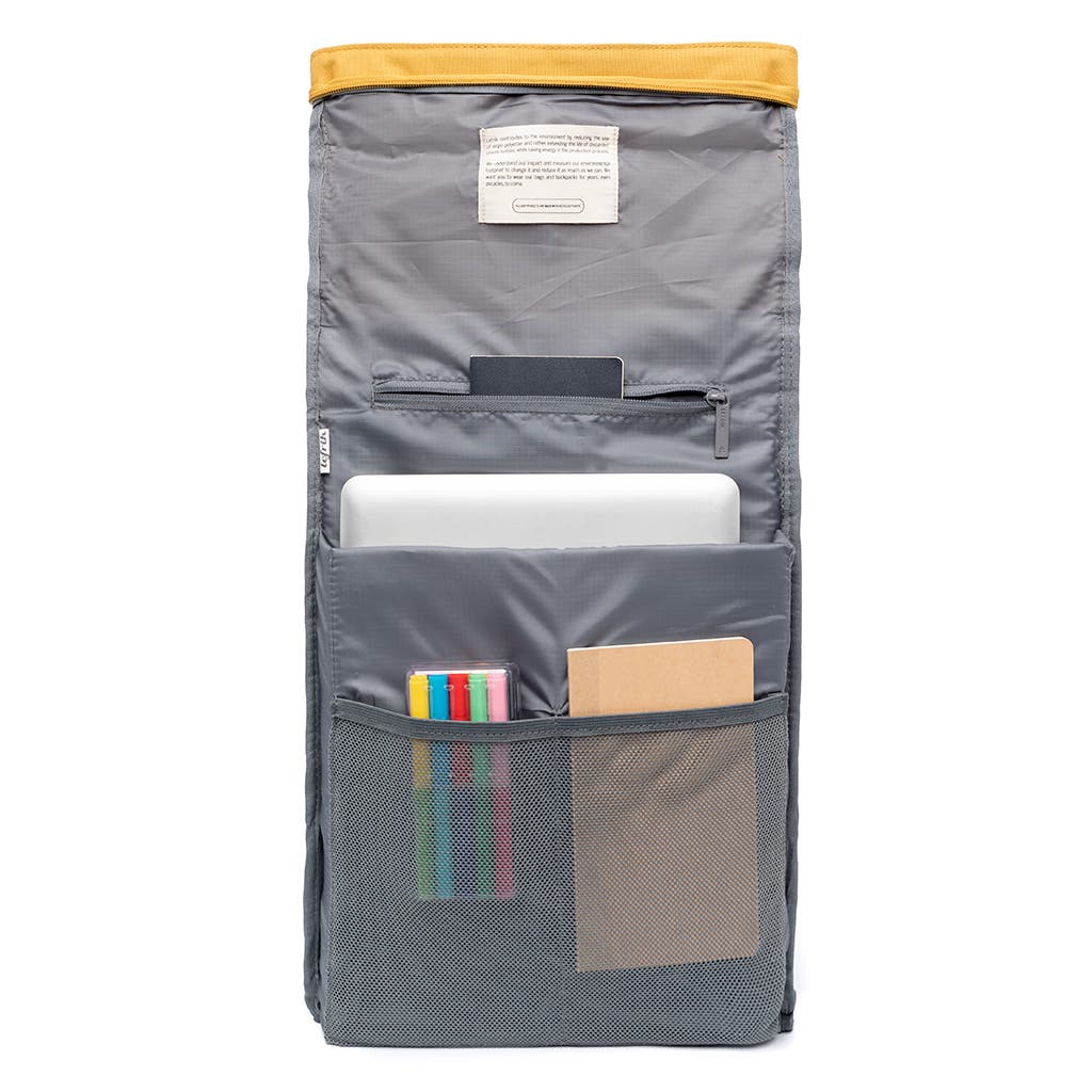 Roll Reflective Backpack, Alternate, color, MUSTARD