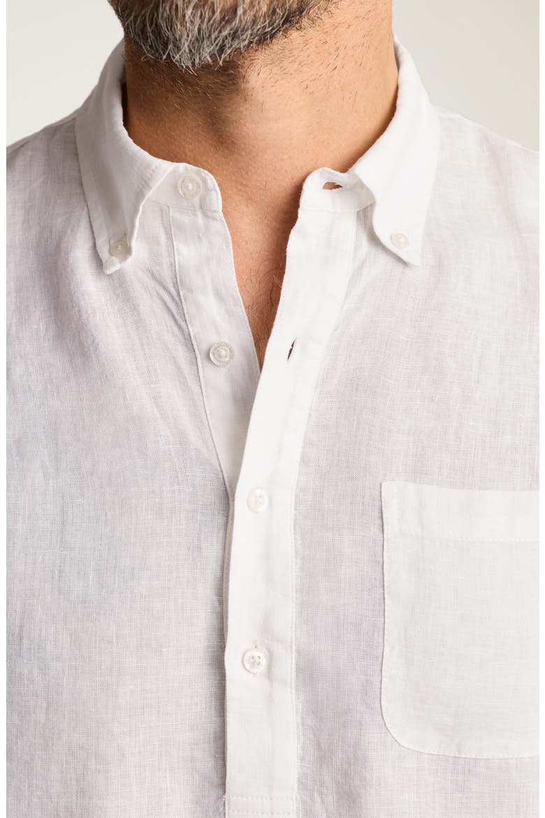 Everyday Linen Popover Shirt, Alternate, color, WHITE