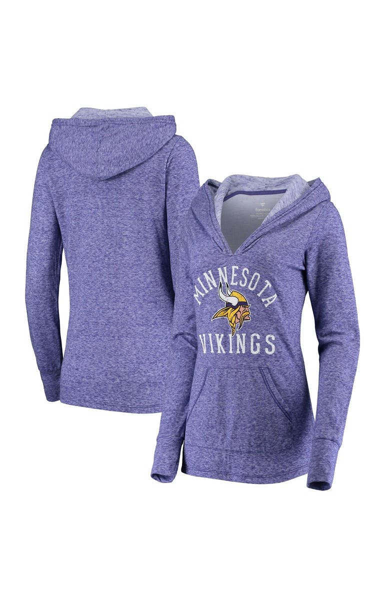 FANATICS Women's Fanatics Branded Purple Minnesota Vikings Doubleface Slub Pullover Hoodie, Main, color, 