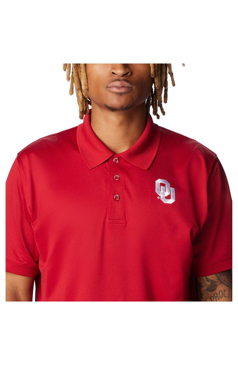 Columbia Men's Columbia Crimson Oklahoma Sooners PFG Tamiami Omni-Shade Polo, Alternate, color, Crimson