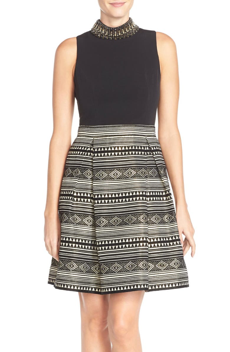 Vince Camuto Fit & Flare Dress, Main, color, 