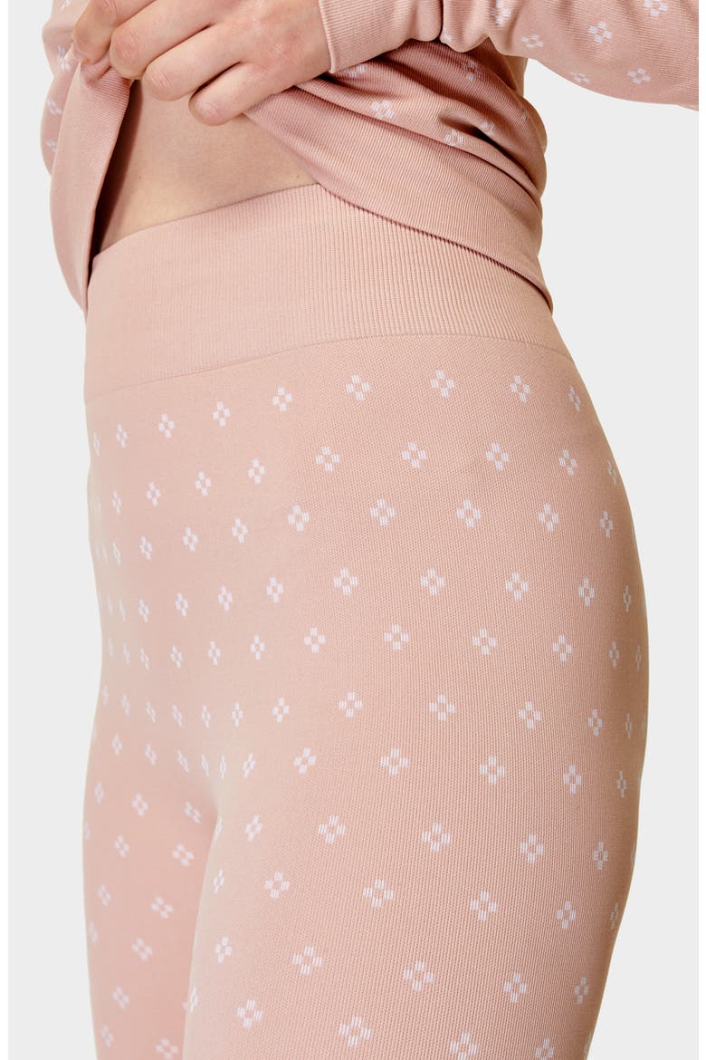 Fair Isle Jacquard Base Layer Leggings, Alternate, color, DECO BEIGE