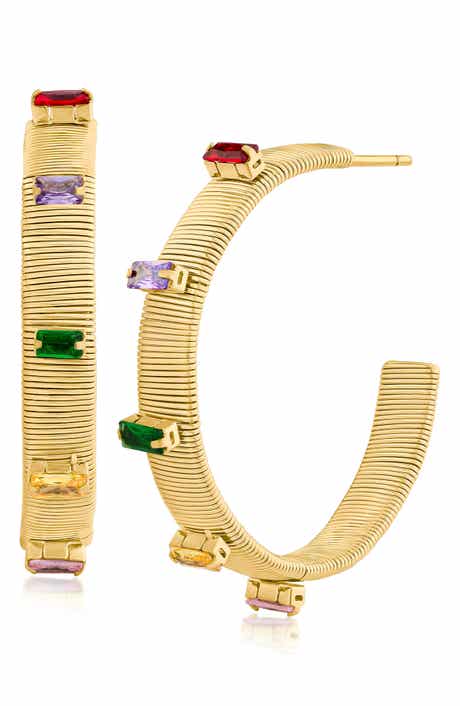 Cobra Glam Hoop Earrings