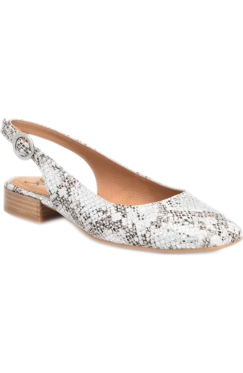 Söfft Endora Slingback Pump, Main, color, Silver Metallic