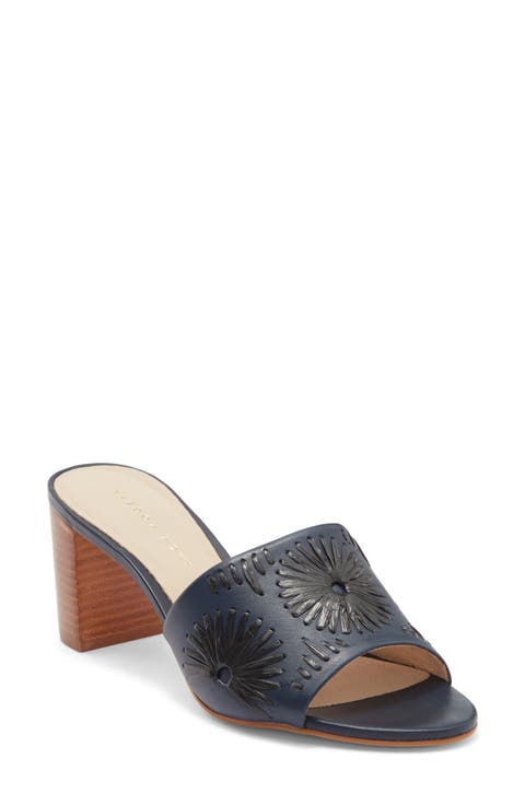 Susie Raffia Stitched Slide Sandal (Women)