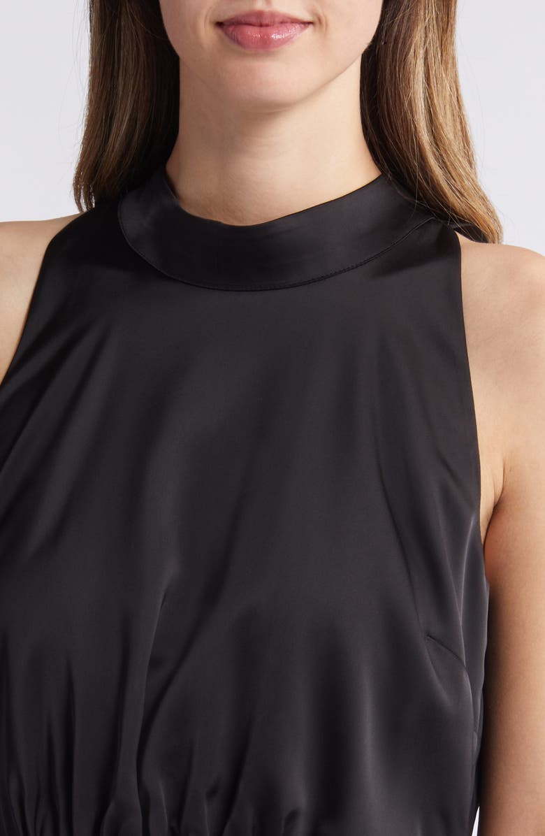 Sam Edelman High Neck Sleeveless Satin Dress, Alternate, color,