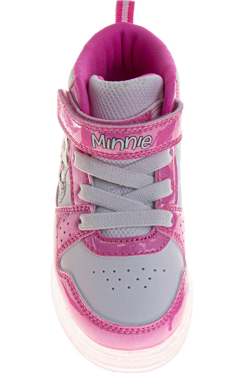 JOSMO x Disney<sup>®</sup> Kids' Minnie Mouse High Top Sneaker, Alternate, color, Pink White