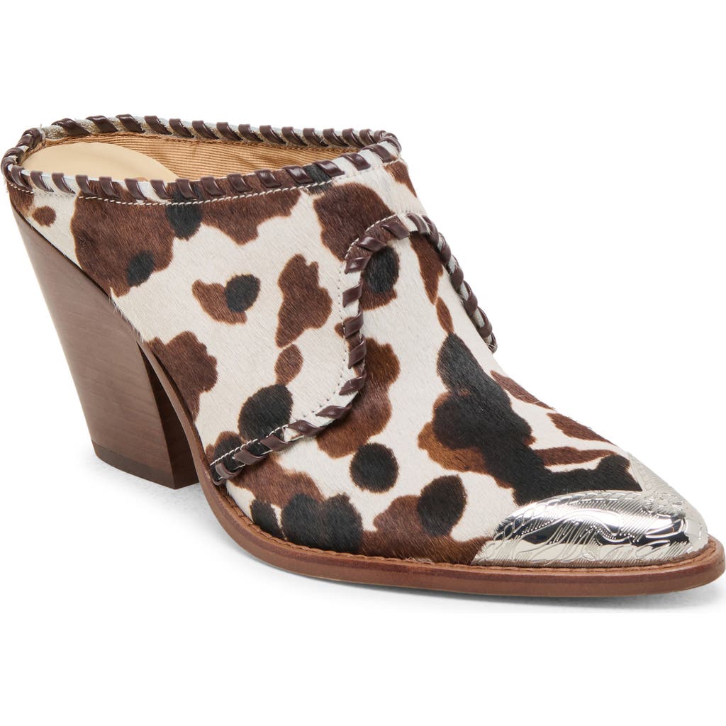 Dolce Vita Jolyn Heels Cocoa Taurus Calf Hair In Brown