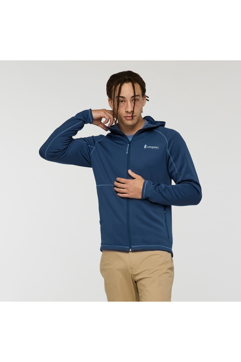 Tempa Fleece Hooded Jacket - Men's, Main, color, Deep Sea