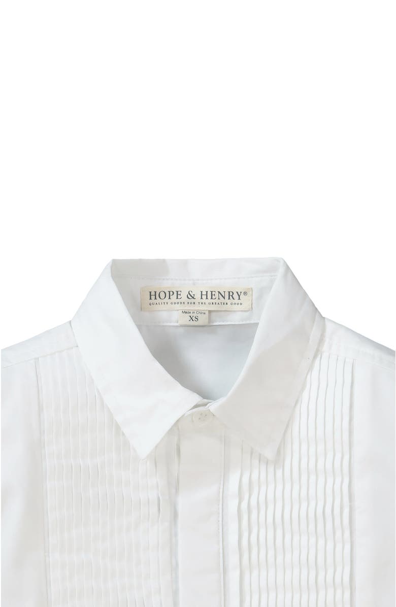 Hope & Henry Baby Boys' Tuxedo Button Down Shirt, Infant, Alternate, color, 