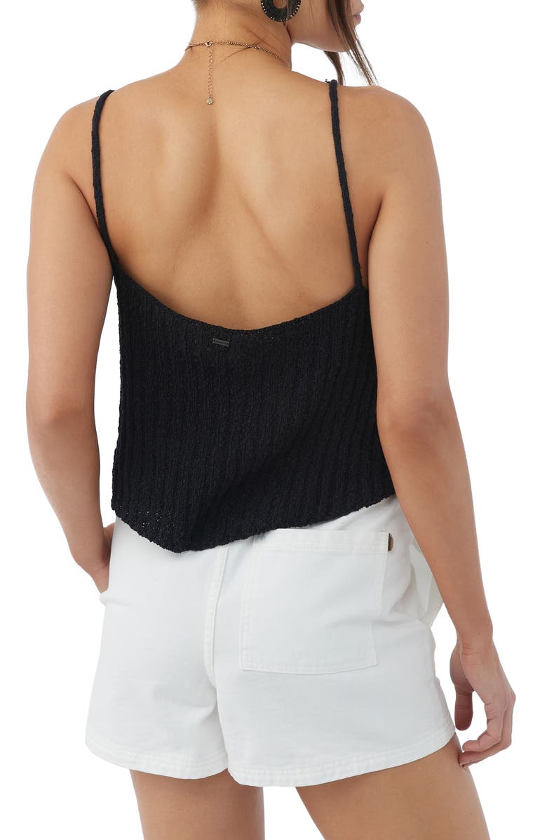 O'Neill Janessa Rib Cotton Sweater Tank, Alternate, color, 