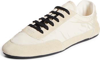 Prada Collapse Mixed Media Low Top Sneaker (Women) | Nordstrom