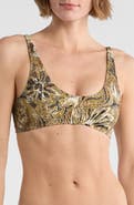 free-est by Free People Printed Farrah Bralette Bikini Top