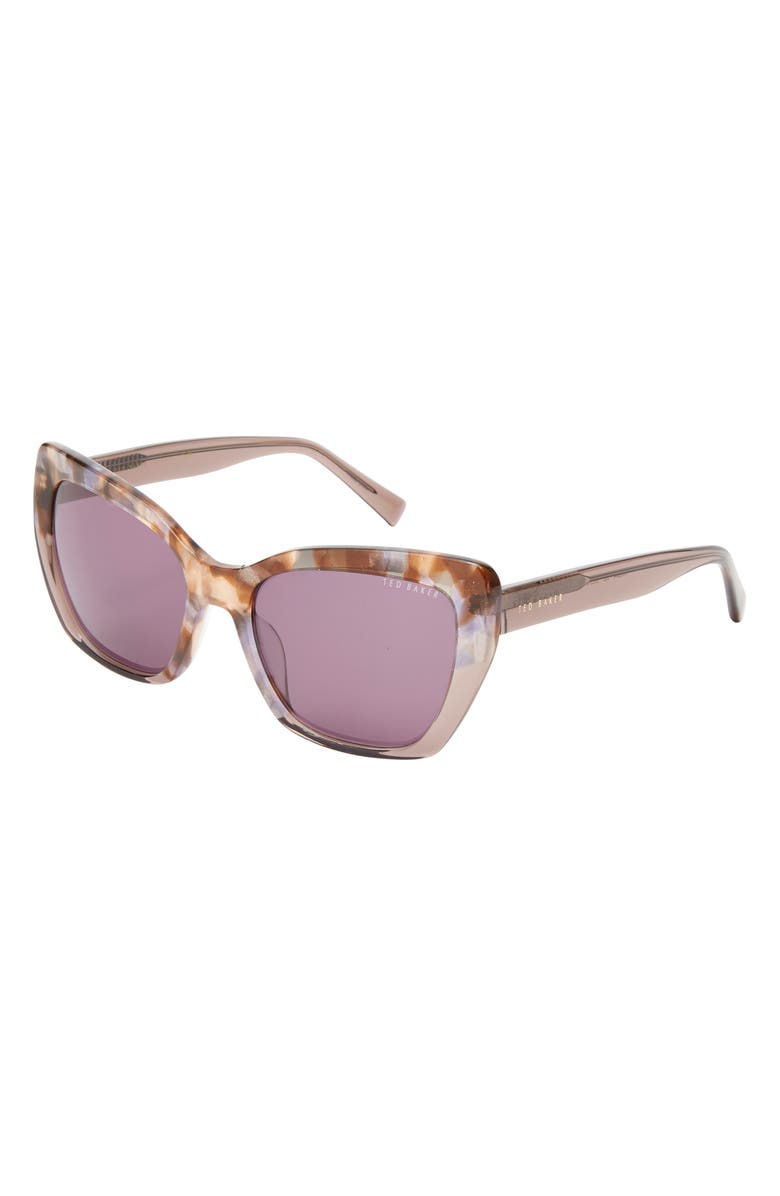 Ted Baker London 55mm Cat Eye Sunglasses, Alternate, color, Lilac