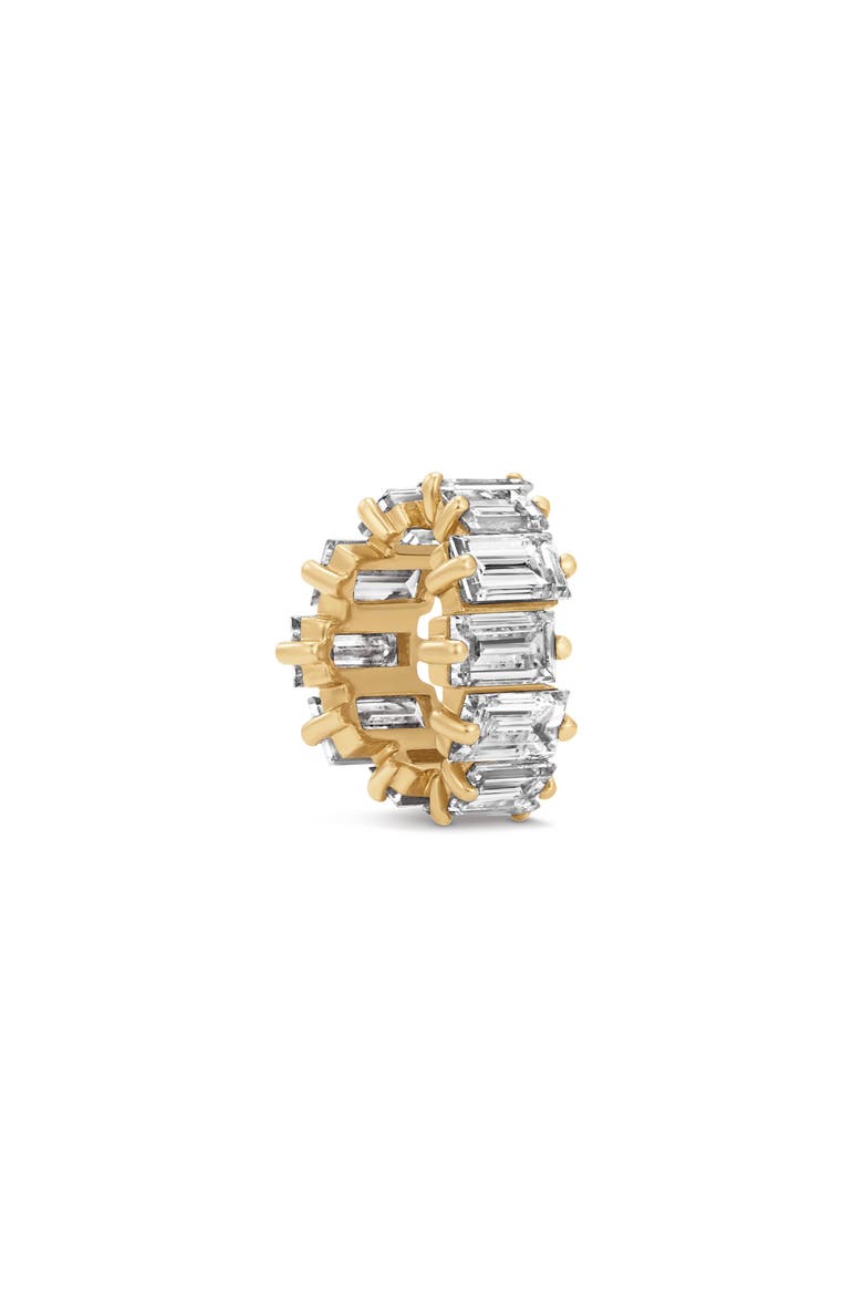 Lab Grown Diamond Baguette Tiara Big Bead Charm, Main, color, 14K YELLOW GOLD