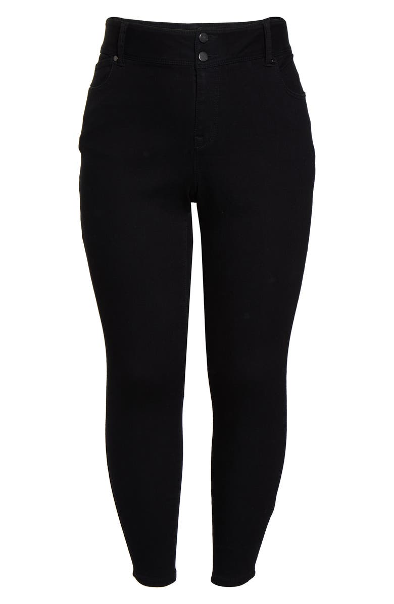 1822 Denim RE:Denim Double Button High Waist Skinny Jeans, Alternate, color,