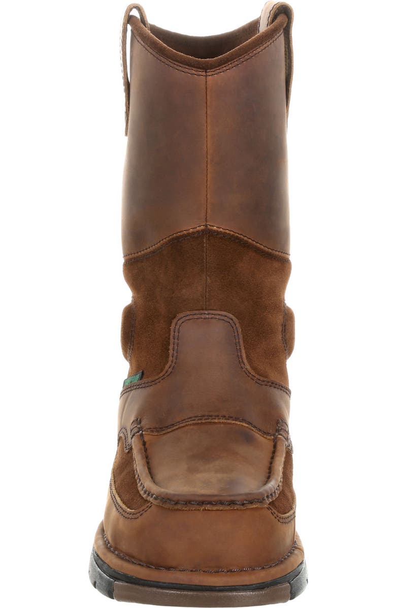 Georgia Boot Waterproof Wellington Work Boot, Alternate, color, Brown