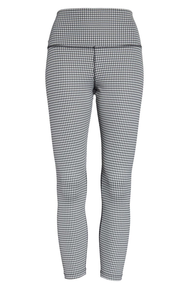 Nike Yoga Gingham High Waist Crop Leggings, Alternate, color, 