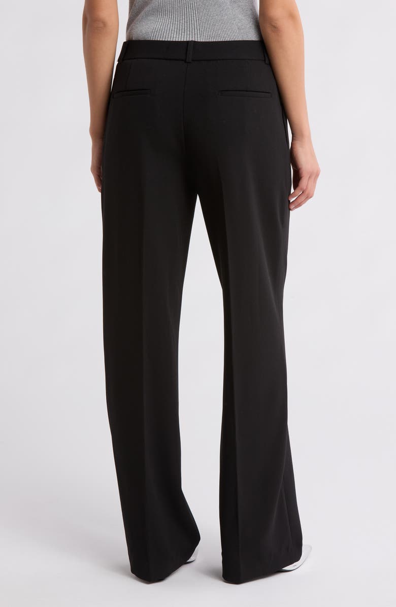 Amanda & Chelsea Crepe Wide Leg Pants, Alternate, color, Black