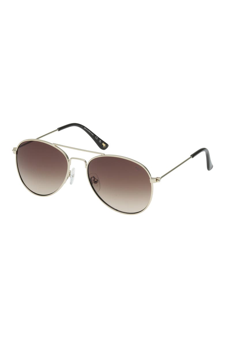 Kids' Pilot Sunglasses, Alternate, color, GOLD / GRADIENT BROWN