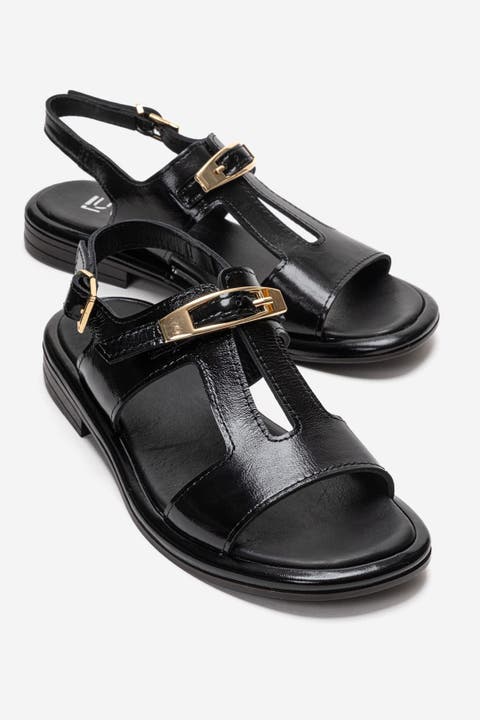 Auren Leather Buckle Sandal