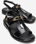 Forever & Always Shoes Auren Leather Buckle Sandal