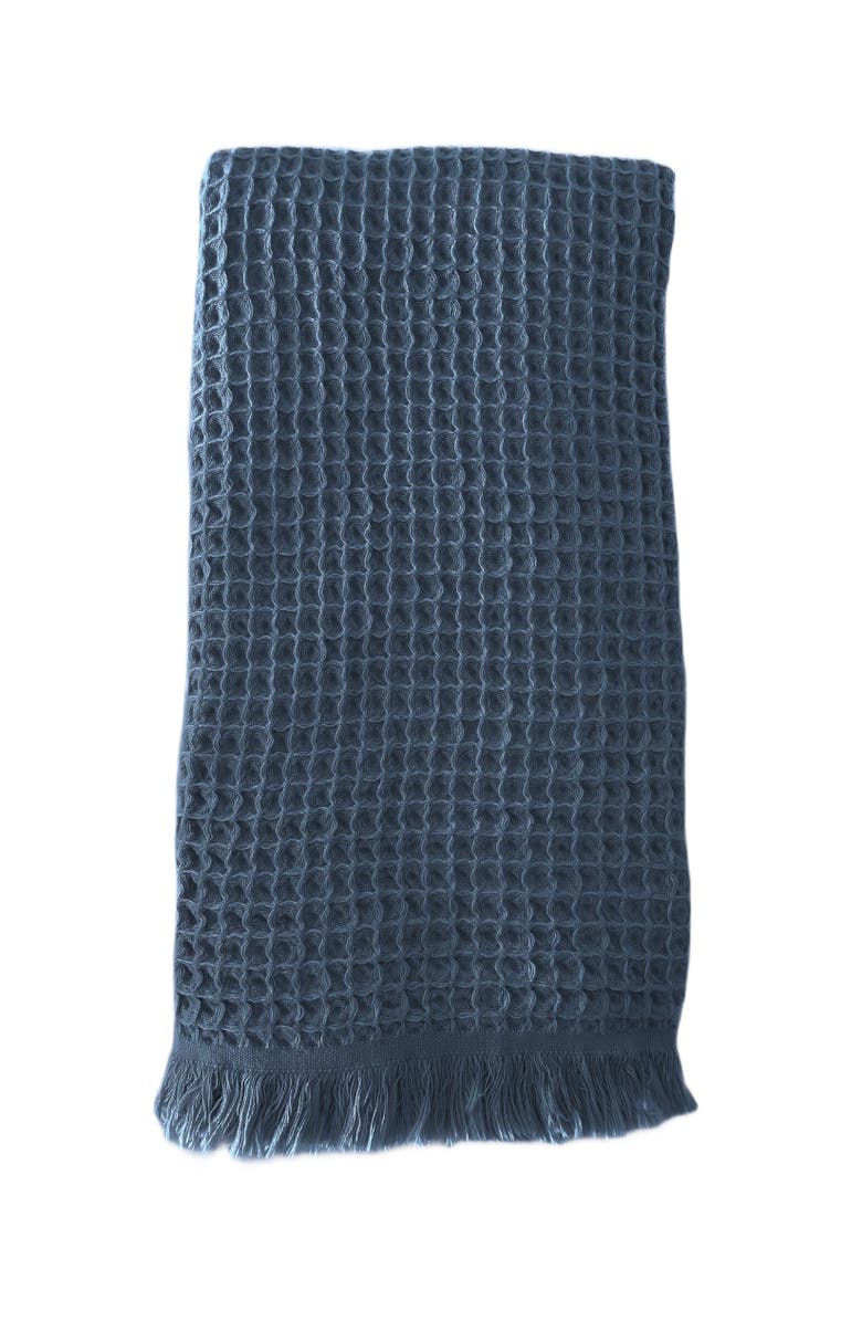 Anaya Turkish Cotton Waffle Bath Towels, Main, color, Dark Navy