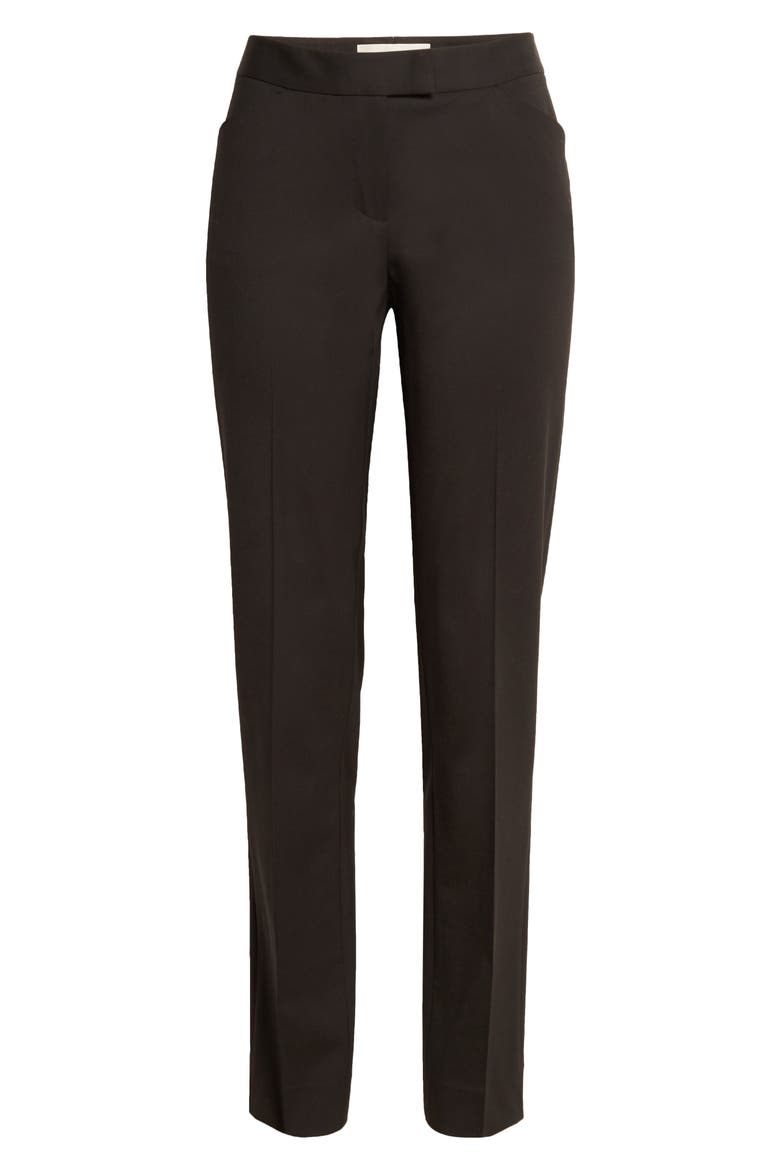 Irving Skinny Stretch Wool Pants, Alternate, color, BLACK