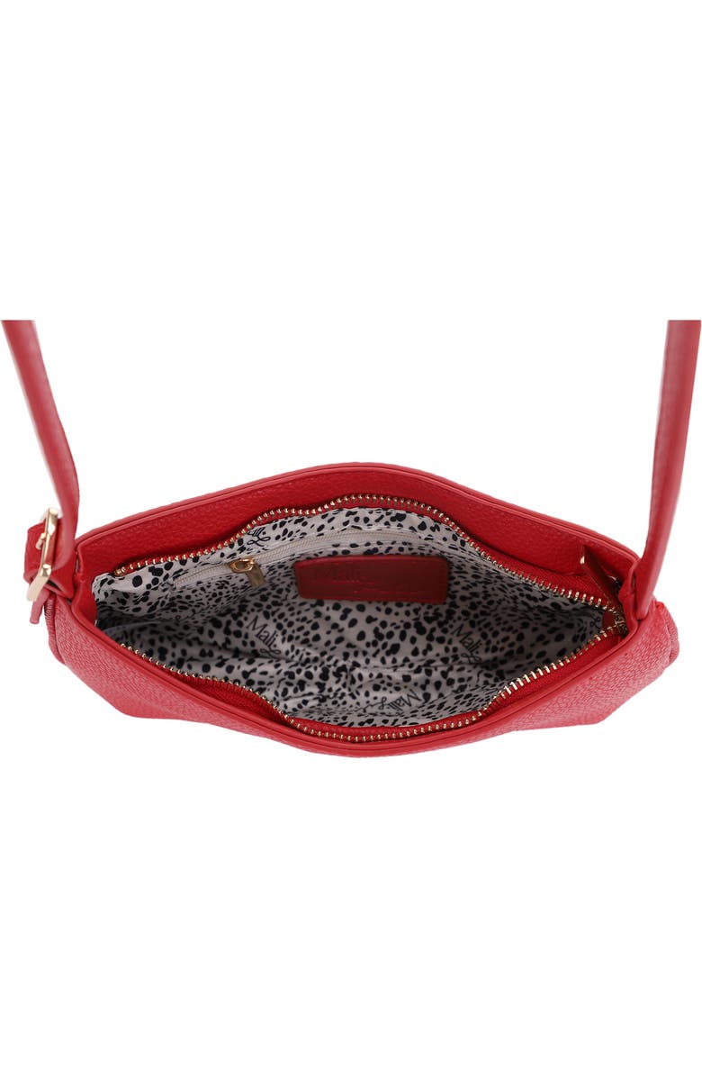 Mali + Lili Imani Recycled Vegan Leather Shoulder Bag, Alternate, color, Red