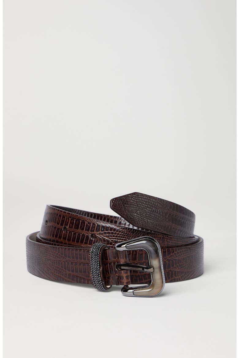 Calfskin belt, Alternate, color, Rust Brown