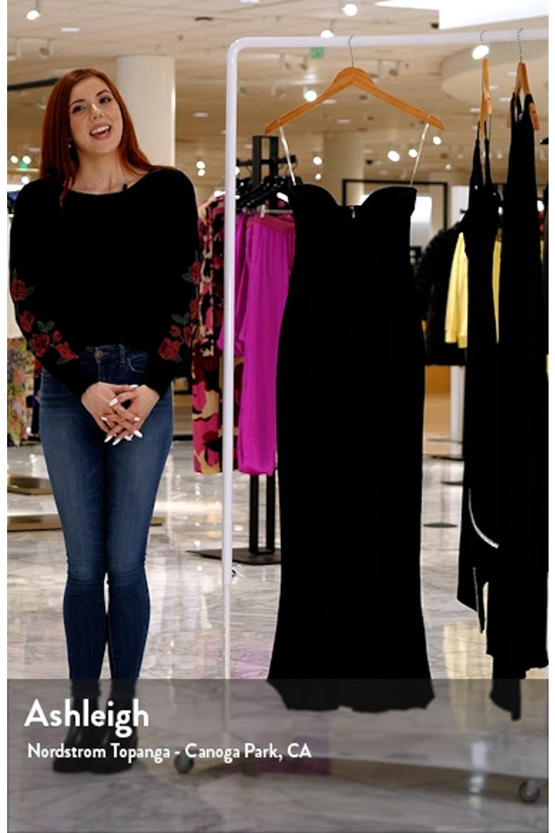 Sabine Strapless Stretch Crepe Dress video
