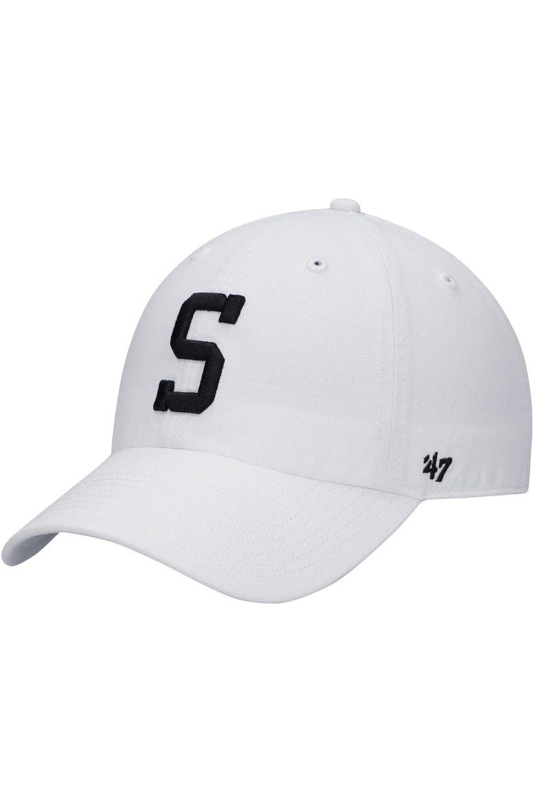 Men's '47 White Pittsburgh Steelers Clean Up Adjustable Hat, Main, color, White