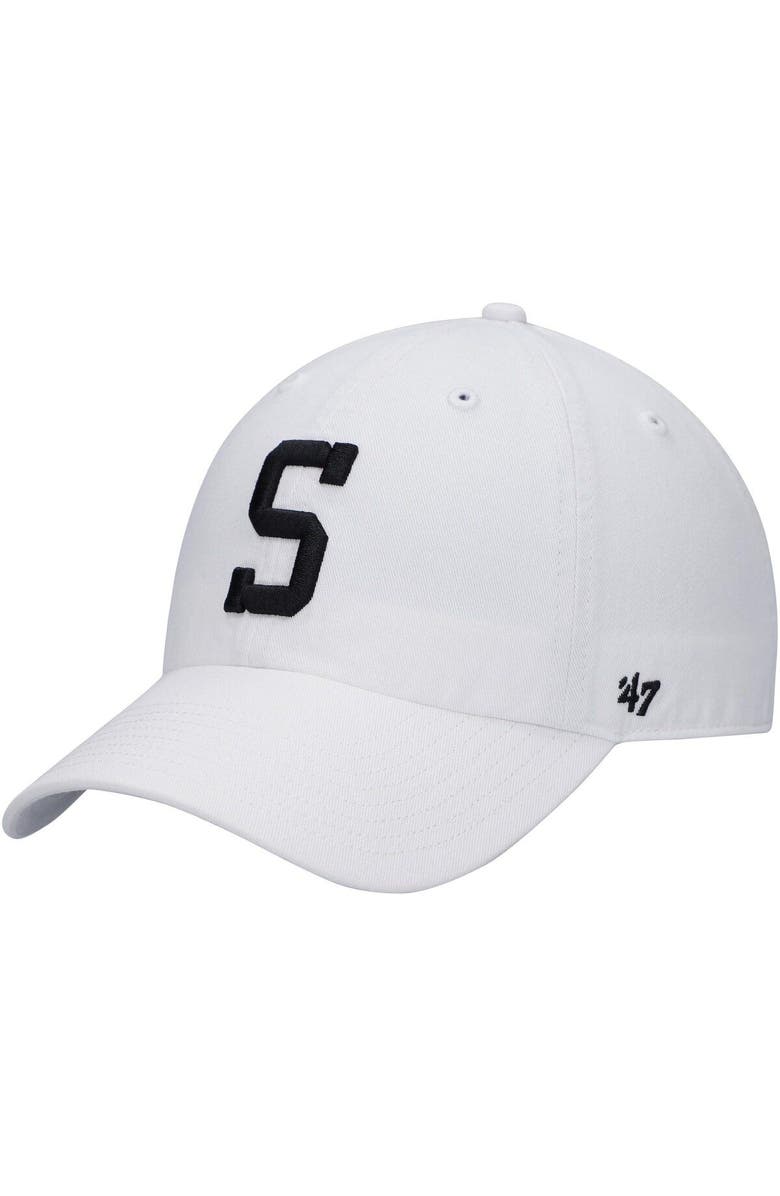 '47 Men's '47 White Pittsburgh Steelers Clean Up Adjustable Hat, Main, color,