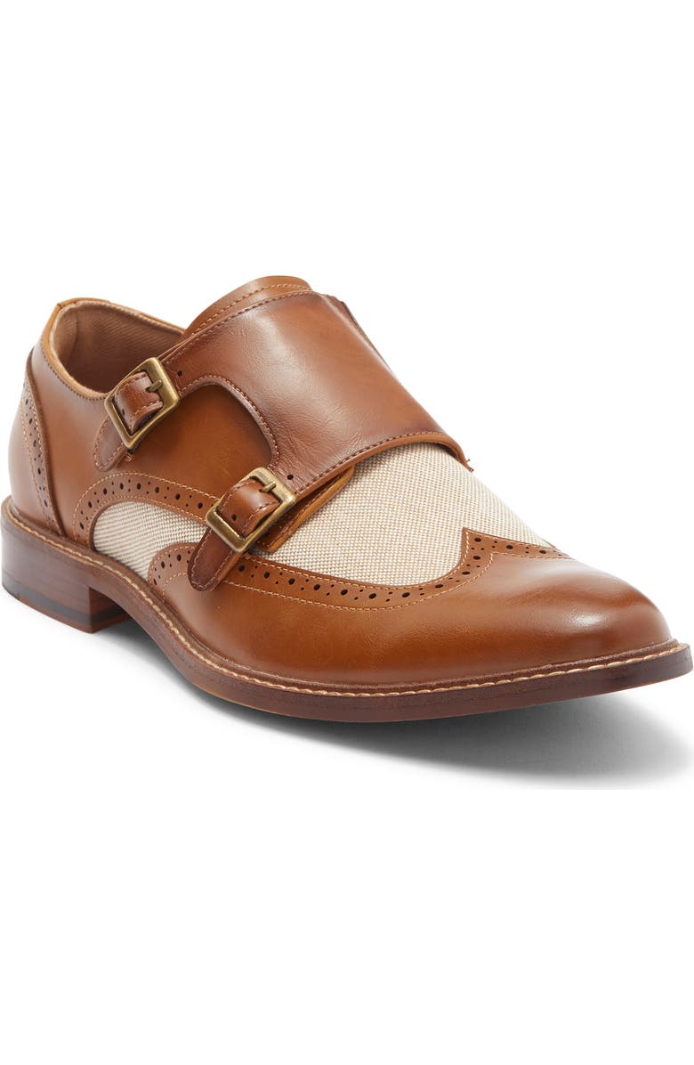 Steve Madden Karell Double Monk Strap Loafer, Main, color, Tan