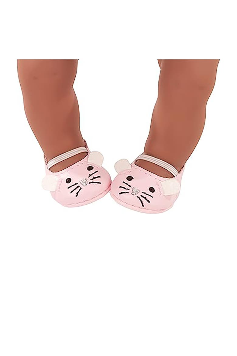 Mouse Theme Baby Doll Shoes Accessories for Baby Dolls up to 13", Alternate, color, Pink