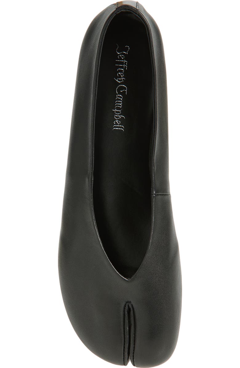 Jeffrey Campbell Equina Split Toe Ballet Flat, Alternate, color, Black